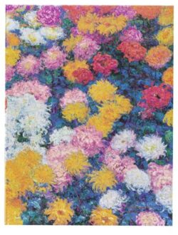 Paperblanks cahier, monet's chrysanthemums, hardcover, formaat ultra 18 x 23 cm, blanco