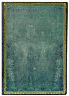 Paperblanks cahier, old leather pacific blue, softcover flexi, formaat midi 12 x 17,5 cm, blanco