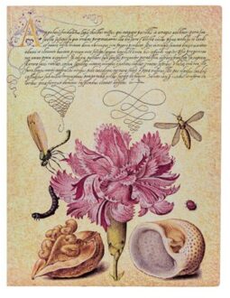 Paperblanks cahier, pink carnation, softcover flexi, formaat ultra 17 x 22,5 cm,