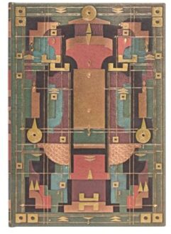 Paperblanks cahier, sybil pye bindings : lion’s den, formaat midi, gelinieerd