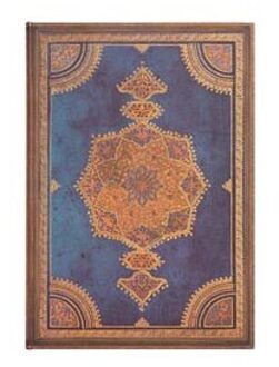 Paperblanks cahier, uitvoering safavid indigo ultra, formaat 21 x 30 cm., blanco