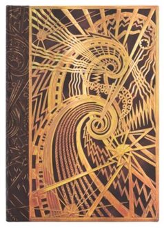 Paperblanks cahier, uitvoering the chanin spiral midi, formaat 13 x 18 cm., gelinieerd