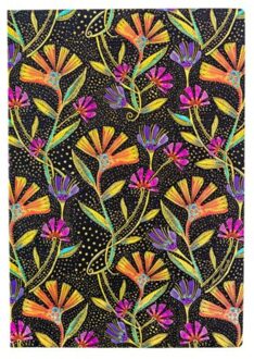 Paperblanks cahier, wild flowers, softcover flexi, formaat midi 12 x 17,5 cm, blanco