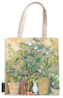 Paperblanks canvas tas met rits - cezanne's terracotta plants and flowers