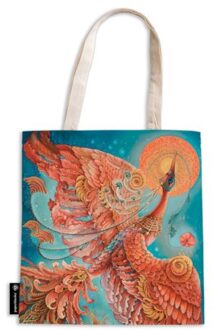 Paperblanks canvas tas met rits - firebird