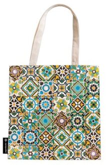 Paperblanks canvas tas met rits - portuguese tiles porto