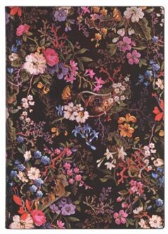 Paperblanks flexis cahier, formaat 13 x 18 cm., uitvoering floralia midi, gelinieerd