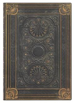 Paperblanks flexis cahier, uitvoering nocturnelle midi, formaat 13 x 18 cm., gelinieerd