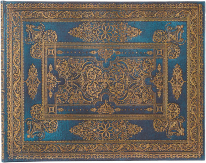 Paperblanks gastenboek, blue luxe, hardcover, formaat 23 x 18 cm, blanco