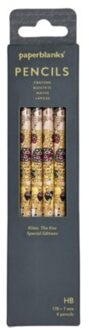 Paperblanks hb potlood, klimt, the kiss, set van 4