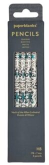Paperblanks hb potlood, vault of the milan cathedral, set van 4