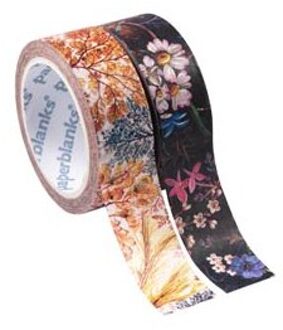 Paperblanks washi tapes, uitvoering anemone / floralia, set à 2 stuks