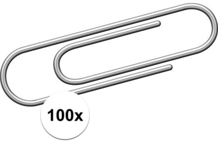 Paperclips van metaal - 30 mm - 100x stuks - hobby en kantoor artikelen