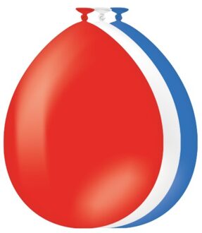 paperdreams Ballonnen rood/wit/blauw 30cm 25 stuks multi