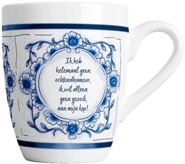 paperdreams Delfts blauwe mok humeur wit