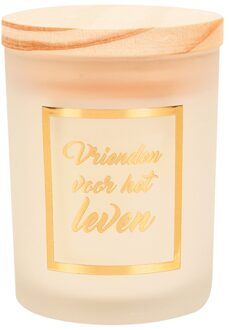 paperdreams Geurkaars klein goud/wit - Vrienden