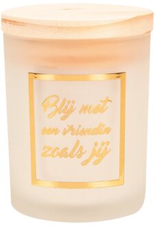 paperdreams Geurkaars klein goud/wit - Vriendin