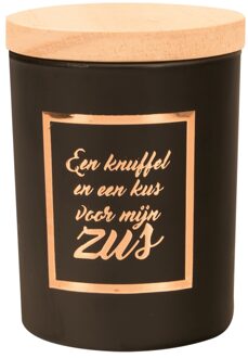 paperdreams Geurkaars klein roze/zwart - Zus