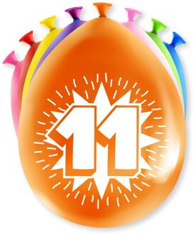 paperdreams Happy party ballon - 11 jaar verschillende