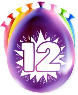 paperdreams Happy party ballon - 12 jaar verschillende
