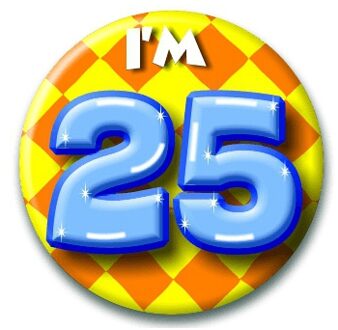 paperdreams I'm 25 Button 25 Jaar 5,5cm