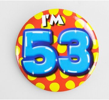 paperdreams I'm 53 Button 53 Jaar 5,5cm