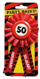 paperdreams Leeftijden rozet - 50 jaar verjaardag - Abraham - verjaardags button Multi