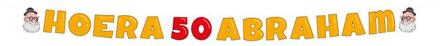 paperdreams Letter banner - Abraham 50 geel