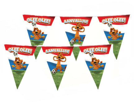 paperdreams Loeki de Leeuw Hup Holland vlaggenlijn 2x rood/wit/blauw 10 meter