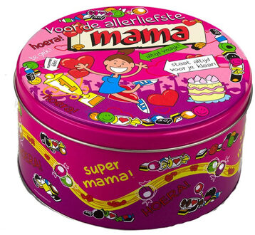 paperdreams Mama snoeptrommel/koektrommel cadeau moederdag/verjaardag - cadeau blikken Multikleur