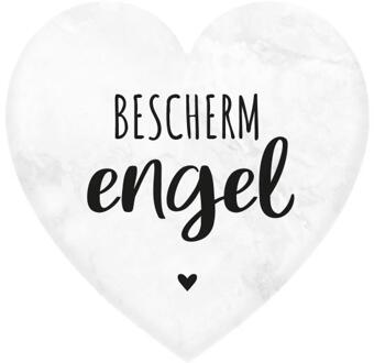 paperdreams Marmeren Hart Beschermengel wit