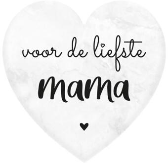 paperdreams Marmeren Hartje - Mama wit