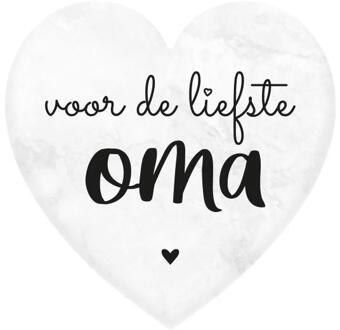 paperdreams Marmeren Hartje - Oma wit