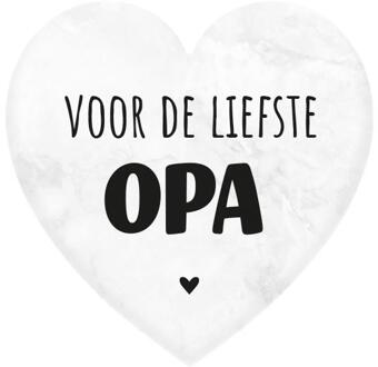 paperdreams Marmeren Hartje - Opa wit