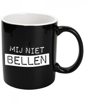 paperdreams Mug - Mij niet bellen 400ml zwart