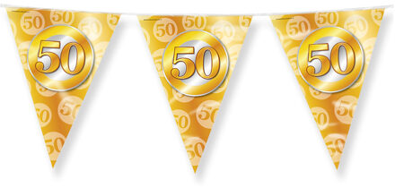 paperdreams Paperdream Jubileum vlaggetjes - 50 jaar getrouwd - feestversiering - 10 mtr - dubbelzijdig