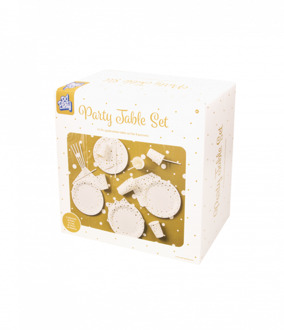 paperdreams Party table set - goud/wit