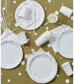 paperdreams Party table set - goud/wit