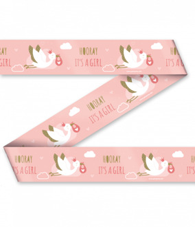 paperdreams Party Tape - Newborn Baby Girl roze