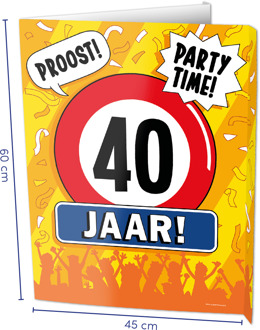 paperdreams Raambord 40 jaar 60cm