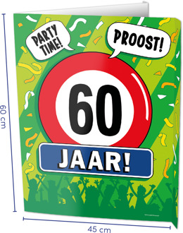 paperdreams Raambord 60 jaar 60cm