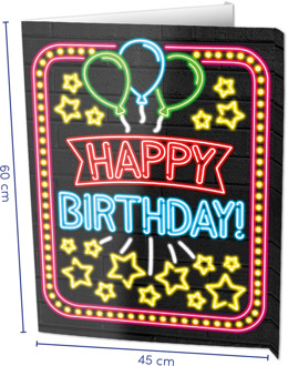 paperdreams Raambord Happy birthday 60cm