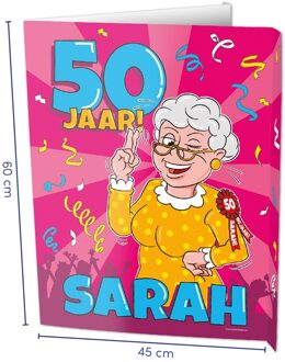 paperdreams Raambord Sarah 50 jaar 60cm
