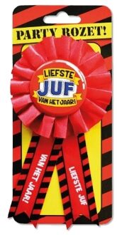 paperdreams Rode rozet liefste juf van het jaar