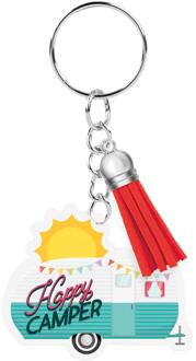paperdreams Sleutelhanger- Happy camper multi
