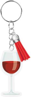 paperdreams Sleutelhanger- Rode wijn multi