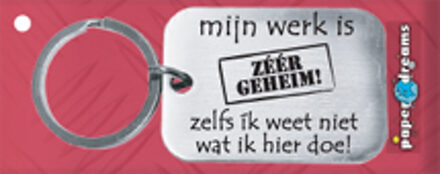 paperdreams sleutelhanger zeer geheim