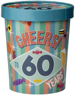 paperdreams Snoepbeker Ø12x14cm - 60 jaar multi