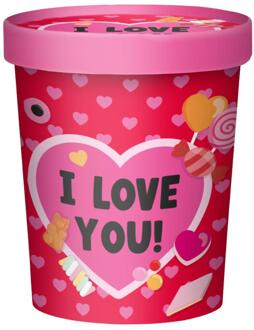 paperdreams Snoepbeker Ø12x14cm - I love you rood