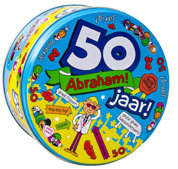 paperdreams snoeptrommel Abraham 50 jaar - 50e verjaardag - versiering / cadeaus Multi